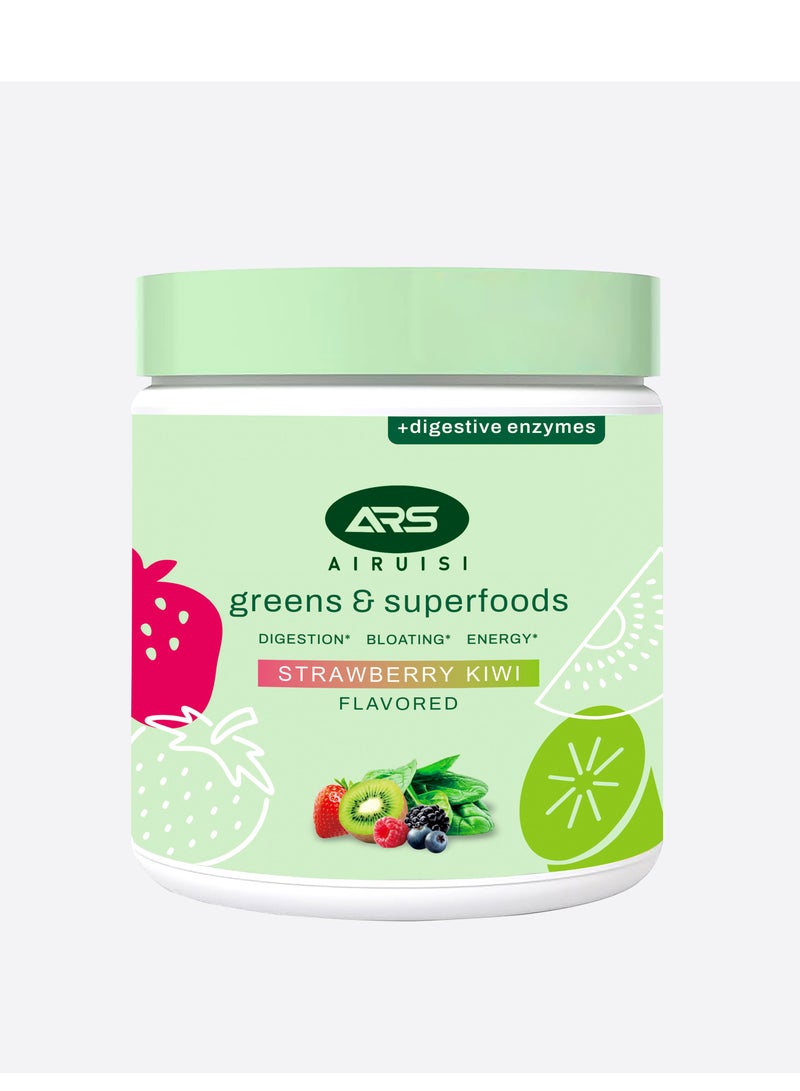 ARS Nutrition Green Juice Powder Strawberry-Kiwi Flavor 30 Services - Image 1