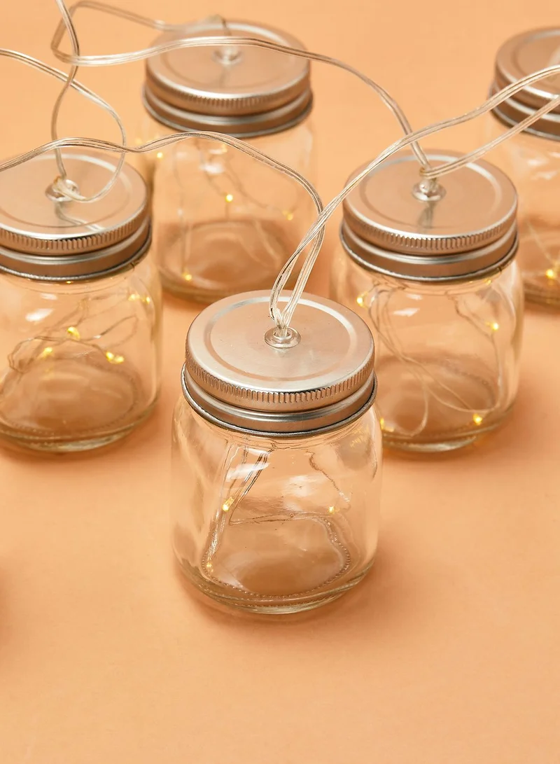 Thumbs Up Jar String Lights