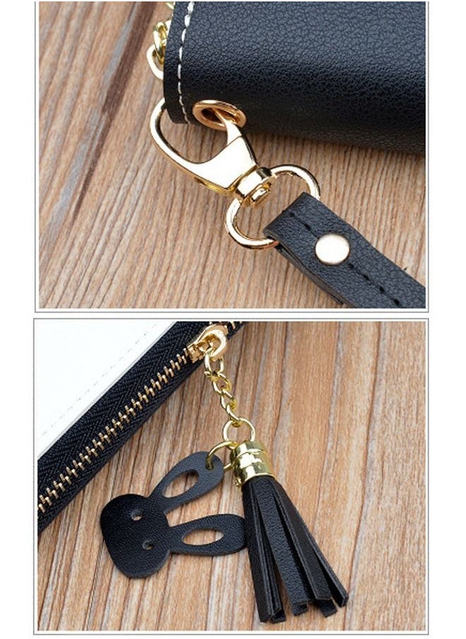 FOREVER MEMORY - Women's Casual Zipper Clutch Bag Large Capacity Long Wallet with Wrist Strap  19*10*3 cm - Image 1