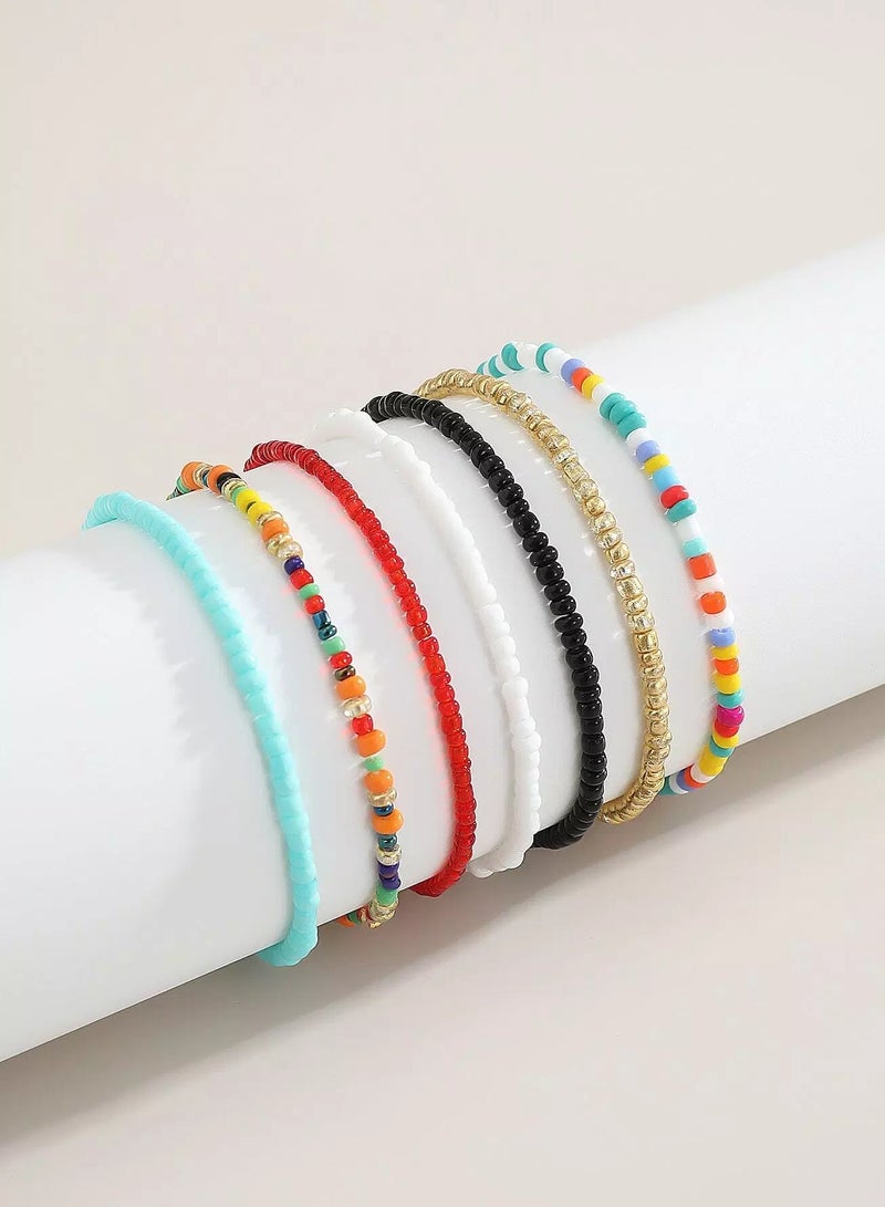 7pcs Beaded Bracelet  - Image 1