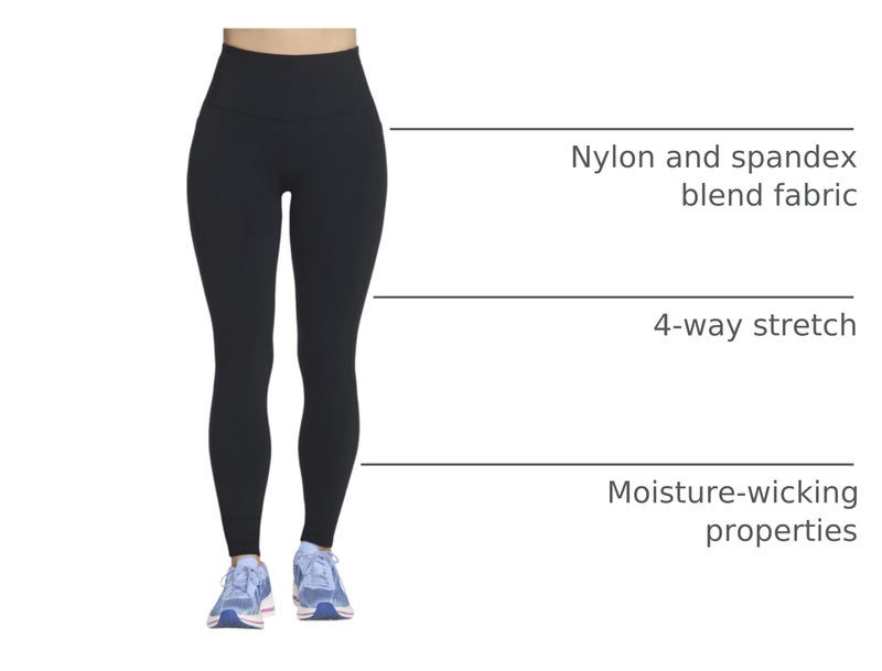 Skechers Women's Go Walk High Waisted Legging, Black, Large - Image 2