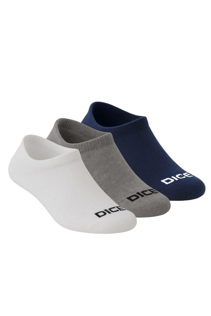 DICE Pack of 6 Multicolor Cotton Socket Socks for Men - Image 3