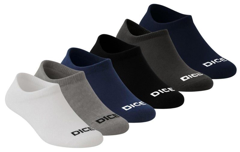 Dice Pack of 6 Multicolor Cotton Socket Socks for Men - Image 1