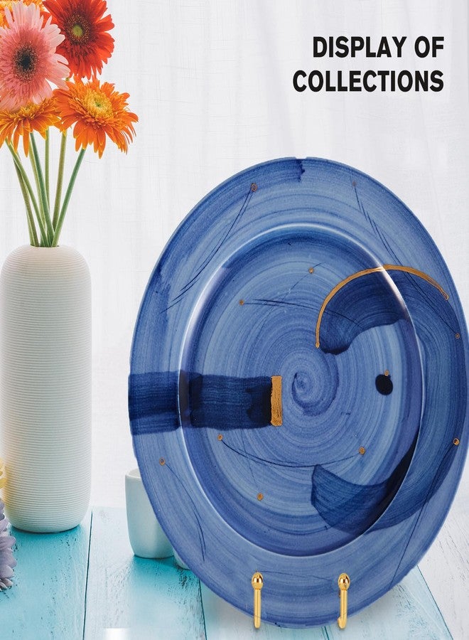Decolore 8 inch 3 Pack Gold Plate Stands Table Top Easels Plate Holder Display Stands for Picture, Decorative Plate, Book, Photo Easel, Artistic Work - Image 3