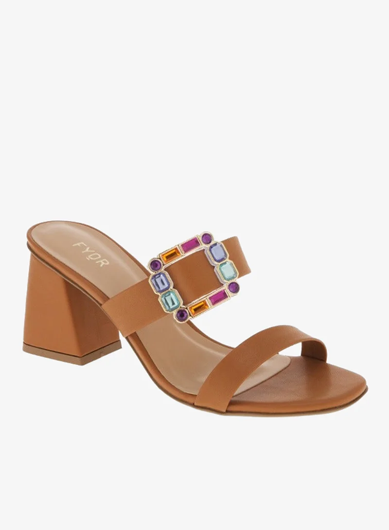 FYOR A Snazzy Buckle Adorned Mule BCM 149
