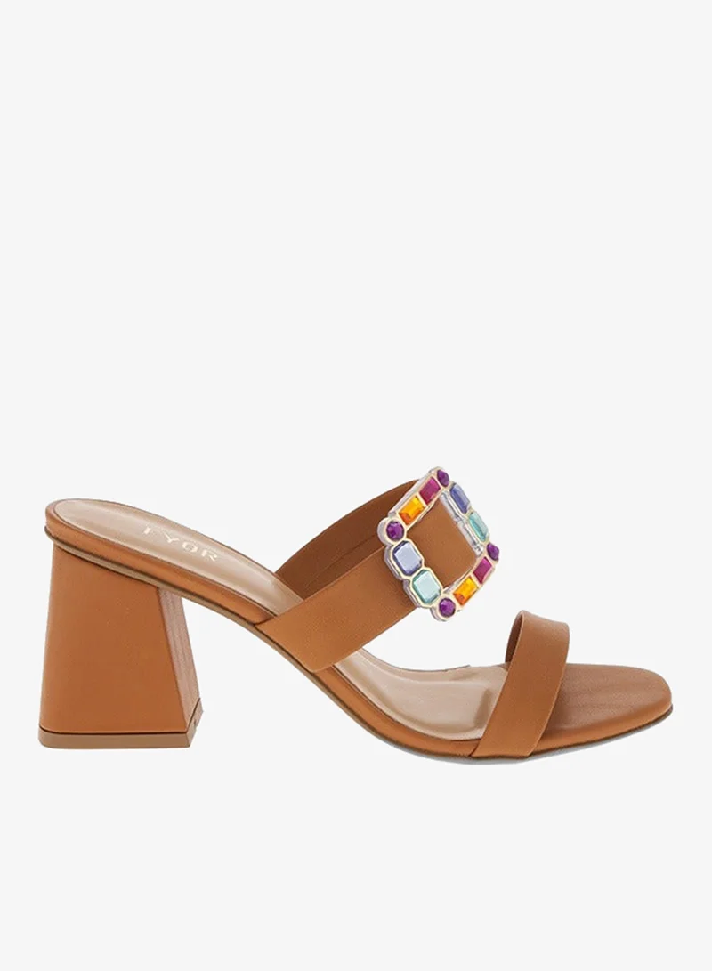 FYOR A Snazzy Buckle Adorned Mule BCM 149