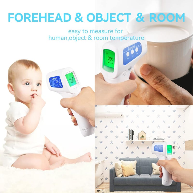 Berrcom Digital Non Contact Infrared Forehead Thermometer Contactless Thermometer 3 in 1 for Kids Infant Adult Fever Check Thermometer Temperature Gun for Baby - Image 3