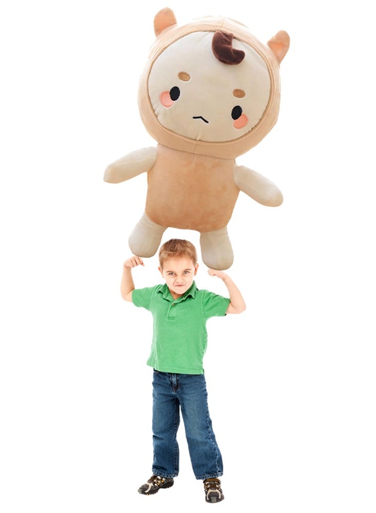 SYOSI Adorable Plush Toy, 11 inches Charming Soft Doll Stuffed Animal, Plushies for Kids Boys Girls, Nap Plush Doll, Children Birthday Gift, Brown - Image 1