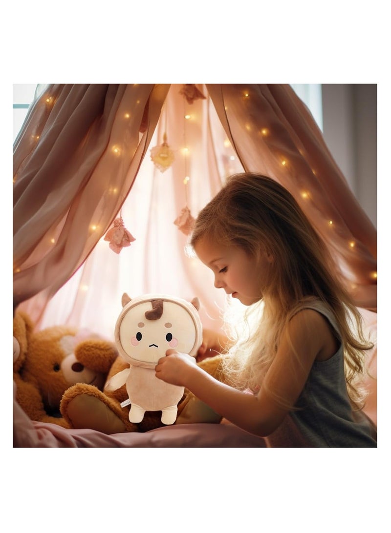 SYOSI Adorable Plush Toy, 11 inches Charming Soft Doll Stuffed Animal, Plushies for Kids Boys Girls, Nap Plush Doll, Children Birthday Gift, Brown - Image 2