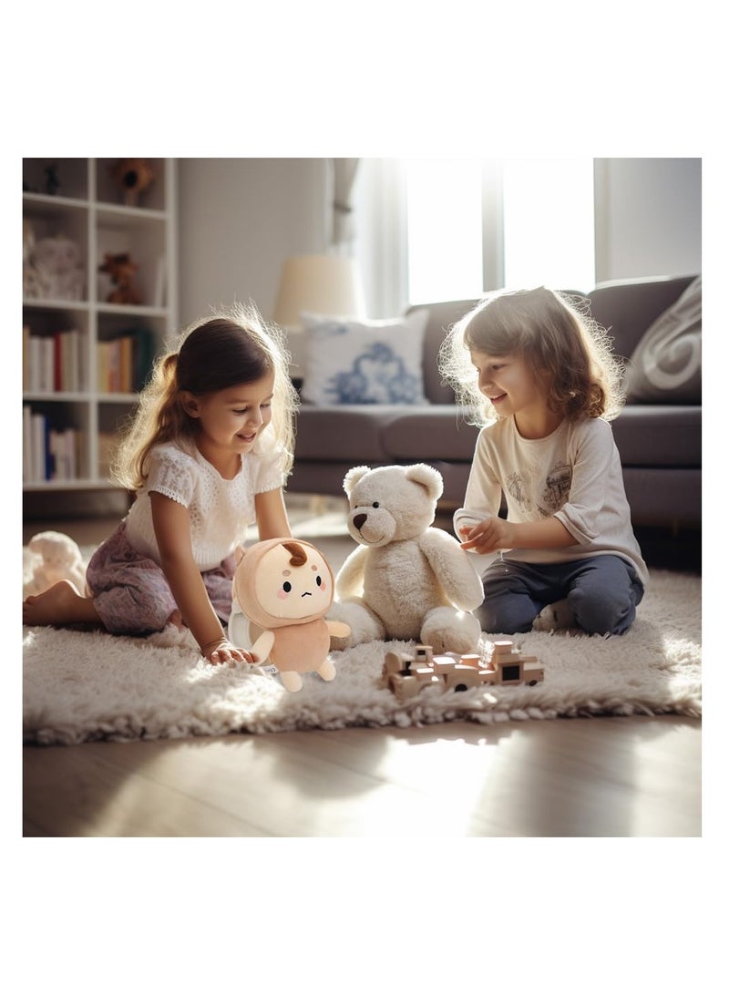 SYOSI Adorable Plush Toy, 11 inches Charming Soft Doll Stuffed Animal, Plushies for Kids Boys Girls, Nap Plush Doll, Children Birthday Gift, Brown - Image 3