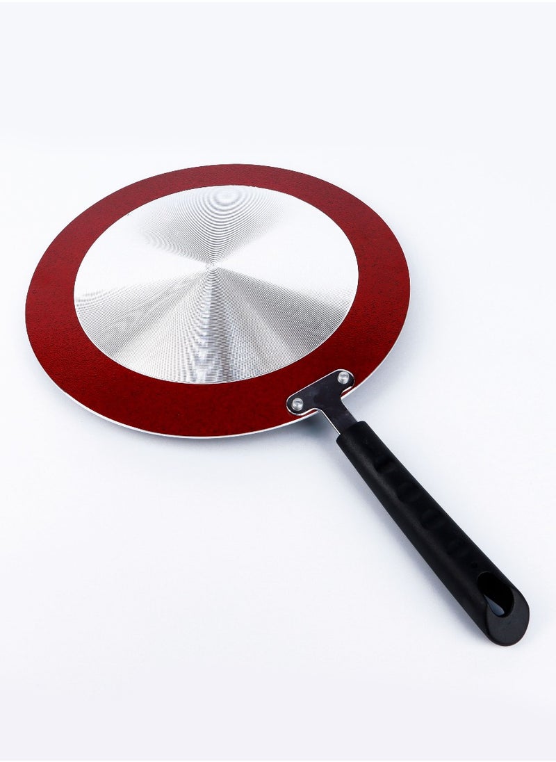 BECHOWARE - 2pc Set of 28cm Nonstick Tawa Crepe Pan Compatible with Induction Cooktop with Slotted Turner - Black - Image 1