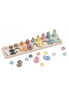 EUREKA KIDS Eurekakids Wooden Numbers Puzzle with Activity Cards| Educational Montessori Toy for Toddler and Kids | Learn Math, Shapes, Fine motor skills and visual perception | |For 24M+  - Image 3