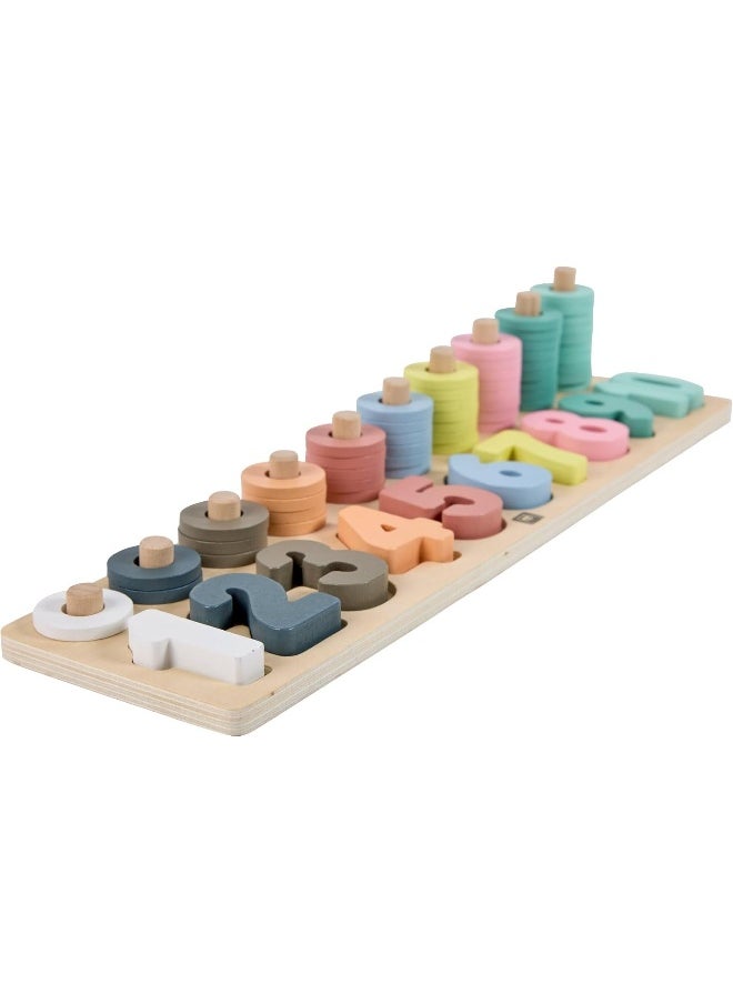 EUREKA KIDS Wooden Numbers Puzzle With Activity Cards| Educational Montessori Toy For Toddler And | Learn Math, Shapes, Fine Motor Skills And Visual Perception | |For 24M+  - Image 5