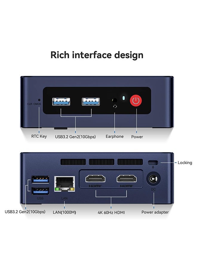 Beelink - Beelink Mini S12 Pro N100 Mini PC DDR4 16GB 500GB SSD Desktop Gaming Computer VS T8 Pro - Image 1