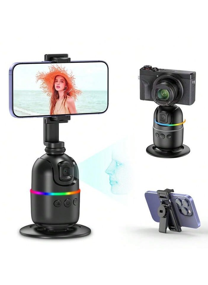 ARNOTEC - Auto Face Tracking Tripod - 360° Rotating Smart Shooting Holder with Gesture Control | Detachable Stand Tripod for Vlogging, Streaming, Instagram Reels| Rechargeable - Image 1