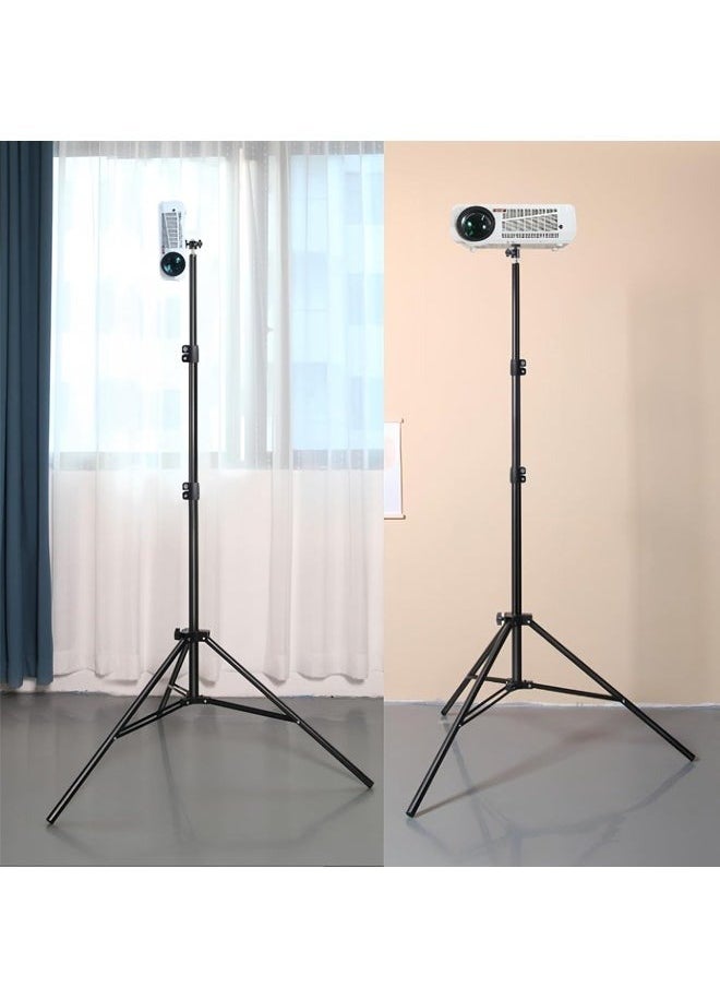 General - Floor projector stand, universal projector tripod, 58-170cm retractable tripod, adjustable angle, high-quality alloy material, portable projector stand for projector camera iPhone webcam stand, 360° - Image 1
