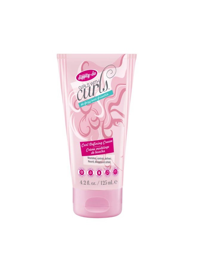 dippity-do Girls with Curls Leave-In Curl Defining Cream, 4.2 Ounce Tube - Image 1