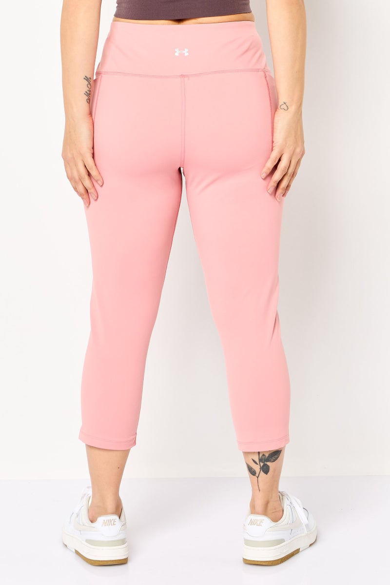 UNDER ARMOUR Women Sportswear Fit Pull On Training Leggings, Pink - Image 4