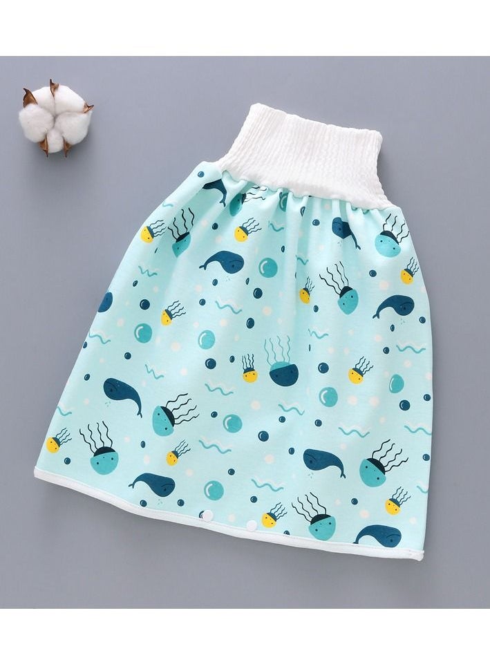 Loquat 1Pcs Cotton Baby Skirt Waterproof Underwear For Pee Nappy Diaper Pants Potty Training  - Image 1
