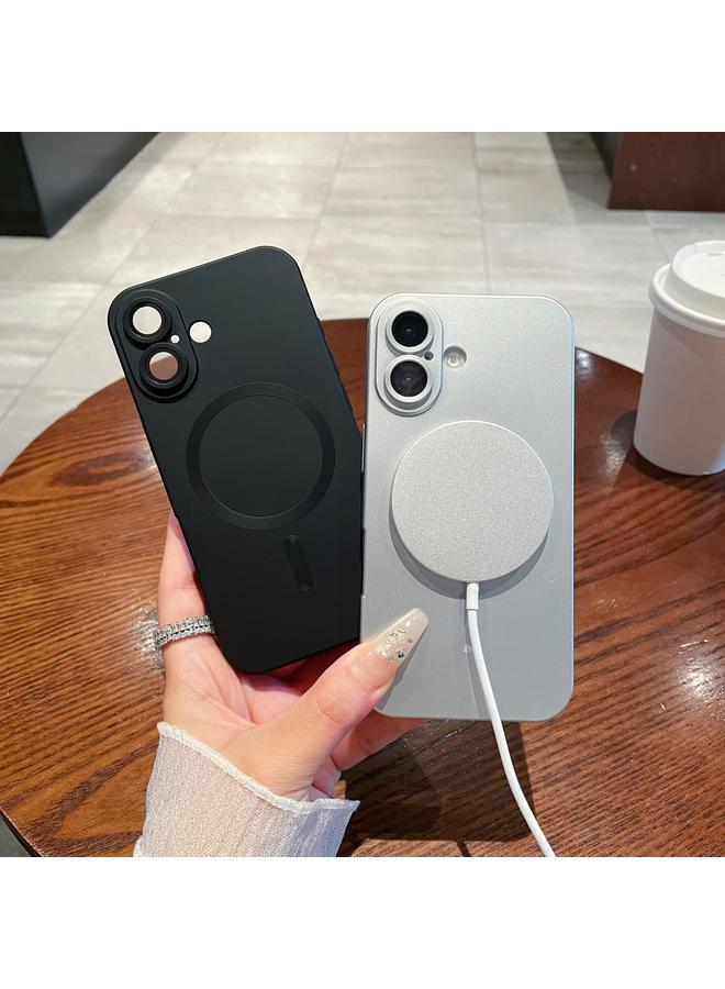 اس-توب جراب هاتف iPhone 16 من Magsafe Liquid TPU مطلي بطلاء معدني - Image 4