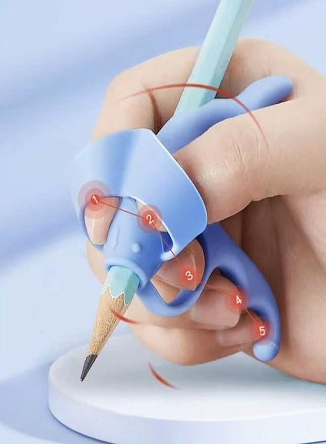 Pencil Grips for Kids Handwriting, Ergonomic Children Writing Aid, Training Posture Correction Tool, Pen Gripper, Pencil Holder for Kids, Preschoolers(2 PCS) - Image 3