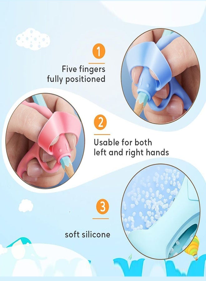 Pencil Grips for Kids Handwriting, Ergonomic Children Writing Aid, Training Posture Correction Tool, Pen Gripper, Pencil Holder for Kids, Preschoolers(2 PCS) - Image 4