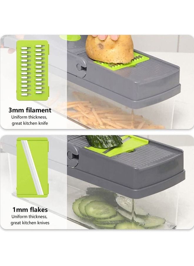 Arabest Vegetable Slicer, All-in-one Kitchen Vegetable and Fruit Divider, Vegetable Cutter/grater/slicer, Suitable for Potatoes, Carrots, Cucumbers  - Image 2