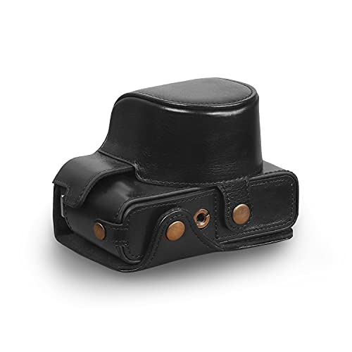 MegaGear MG1979 Ever Ready Genuine Leather Camera Case Compatible with Fujifilm X Series XE4 Black - Image 3