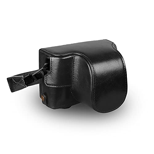 MegaGear MG1979 Ever Ready Genuine Leather Camera Case Compatible with Fujifilm X Series XE4 Black - Image 1