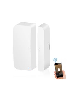 igeekwell WiFi Door And Window Sensors,Tuya Smart Alarm With Free Notification APP Control Home Security Alarm System, No Hub Required, Compatible With Alexa, Google Home  - Image 1