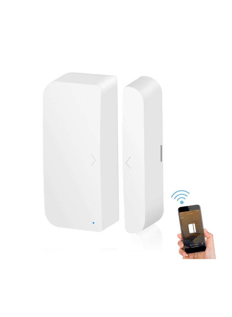igeekwell - WiFi Door And Window Sensors,Tuya Smart Alarm With Free Notification APP Control Home Security Alarm System, No Hub Required, Compatible With Alexa, Google Home - Image 1