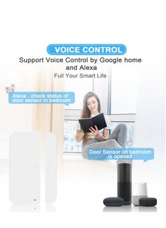 igeekwell WiFi Door And Window Sensors,Tuya Smart Alarm With Free Notification APP Control Home Security Alarm System, No Hub Required, Compatible With Alexa, Google Home  - Image 3