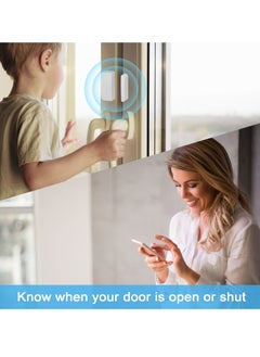 igeekwell WiFi Door And Window Sensors,Tuya Smart Alarm With Free Notification APP Control Home Security Alarm System, No Hub Required, Compatible With Alexa, Google Home  - Image 4