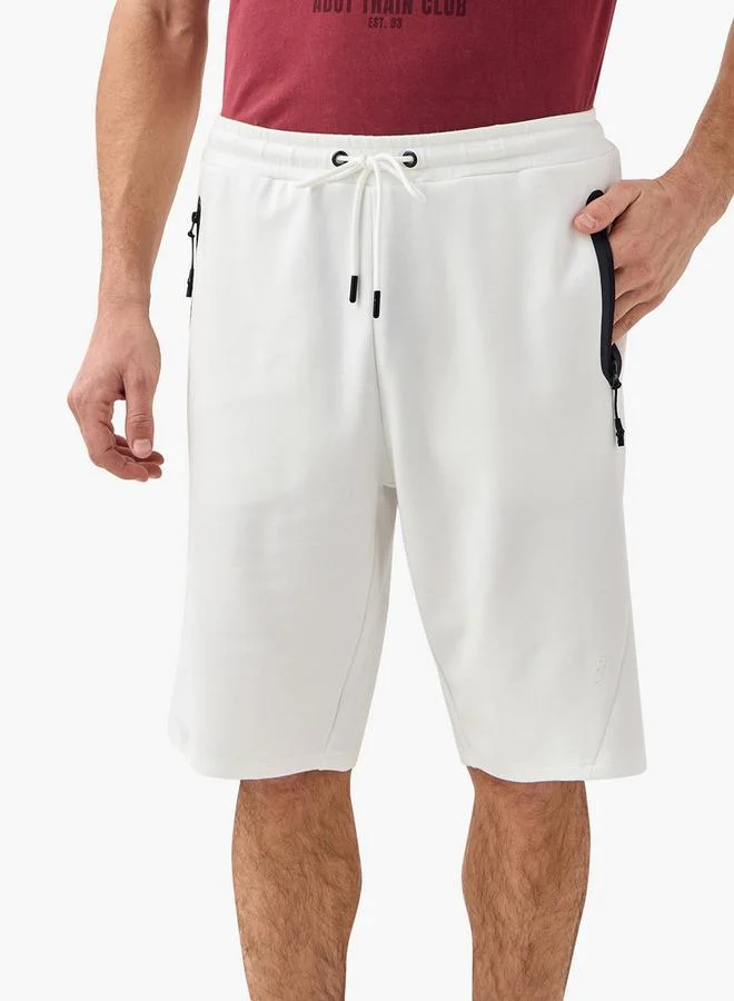 ADOT by Splash Zipper Pocket Detail Shorts with Drawstring Closure