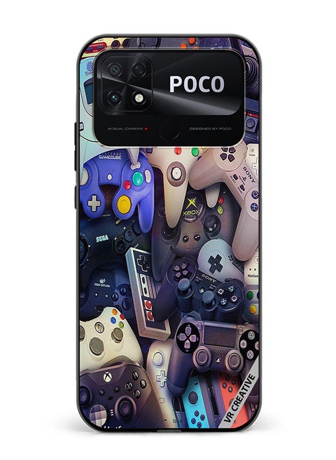 Protective Case Cover For Xiaomi Poco C40 Remote Controls Design Multicolour