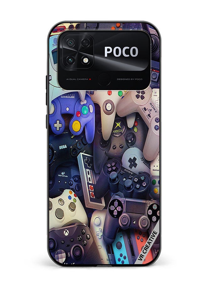 Protective Case Cover For Xiaomi Poco C40 Remote Controls Design Multicolour