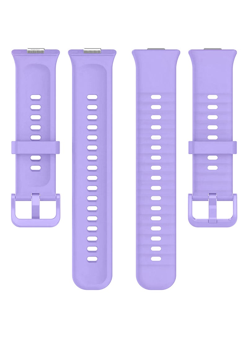 CATANES Wristband for Huawei Watch Fit 3/Fit 4/Fit 4 Pro Bands, Silicone Bracelet Quick Release Arm Band, Replacement Smartwatch Band Quick Release Sport Strap - Purple  - Image 4