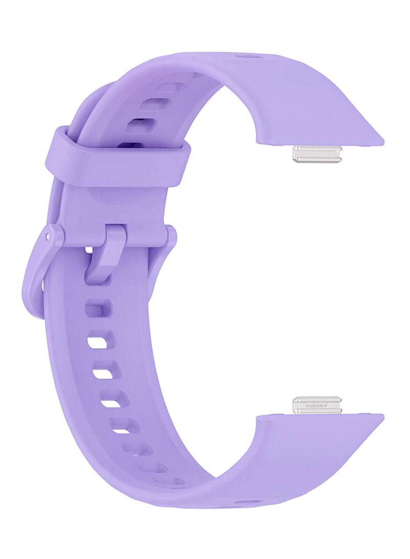CATANES Wristband for Huawei Watch Fit 3/Fit 4/Fit 4 Pro Bands, Silicone Bracelet Quick Release Arm Band, Replacement Smartwatch Band Quick Release Sport Strap - Purple  - Image 1