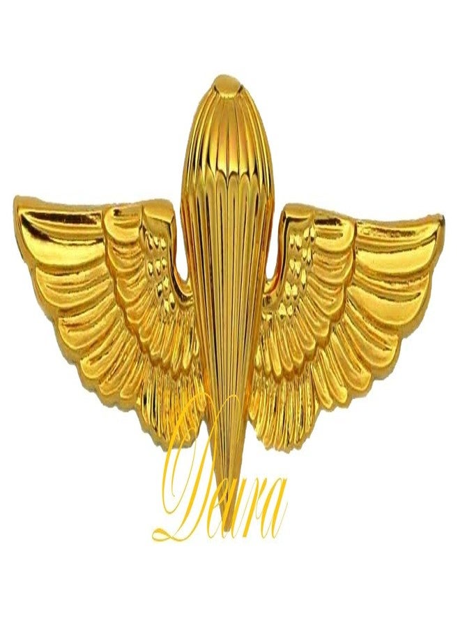 DEURA US ARMY NAVY MARINES Jump Wings 2 7/8 Inch Hat pin GOLD PLATED FINISH Badge - Image 1