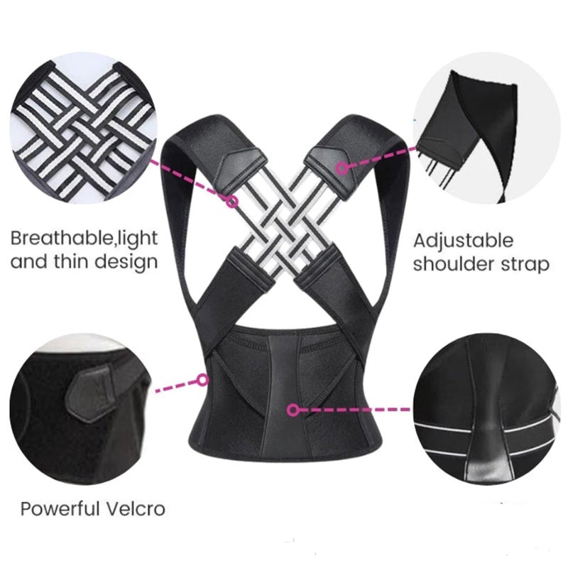 Trembling With Beibeijia Camelback Open Shoulder Ortic Posture Strap Correcting Body Male And Female Students Back Ortic Strap - Image 4