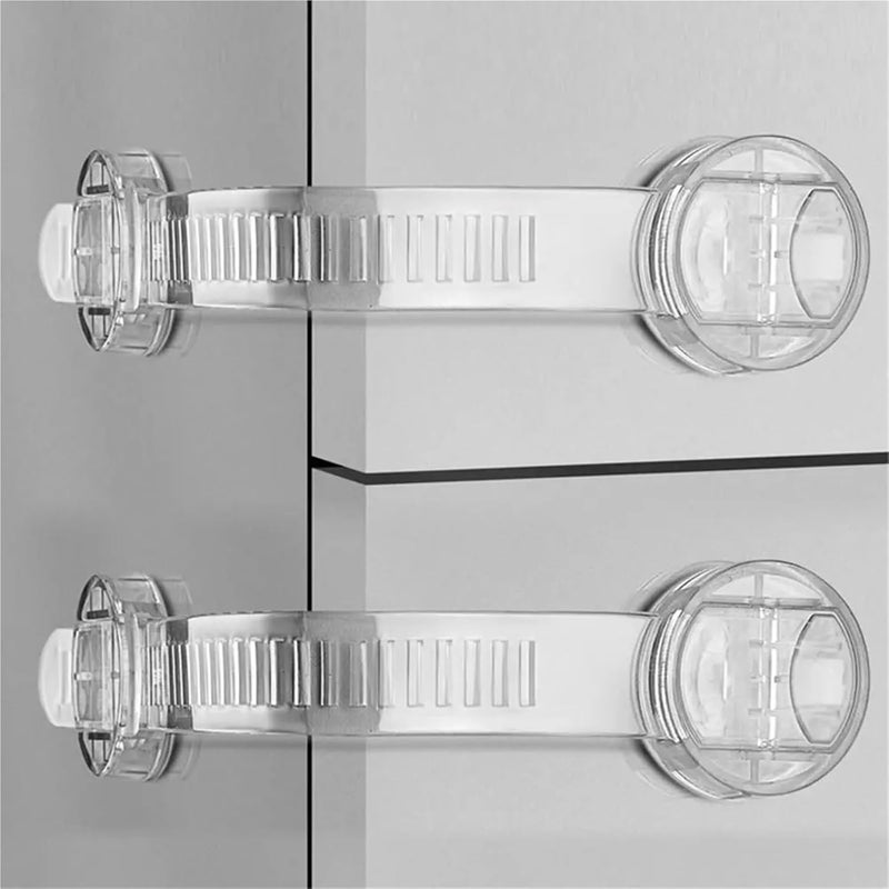 Furniture Anchor Child Safety Locks 14 Pcs Transparent Straps For Wall Proofing - Image 4