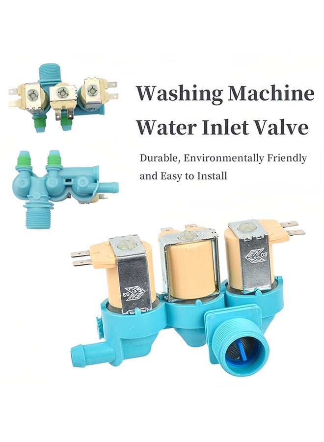 Ailily Water Inlet Valve Drain Switch XQB140-D88SC/DC62-00266E Compatible with Samsung Washing Machine Solenoid Valve - Image 1