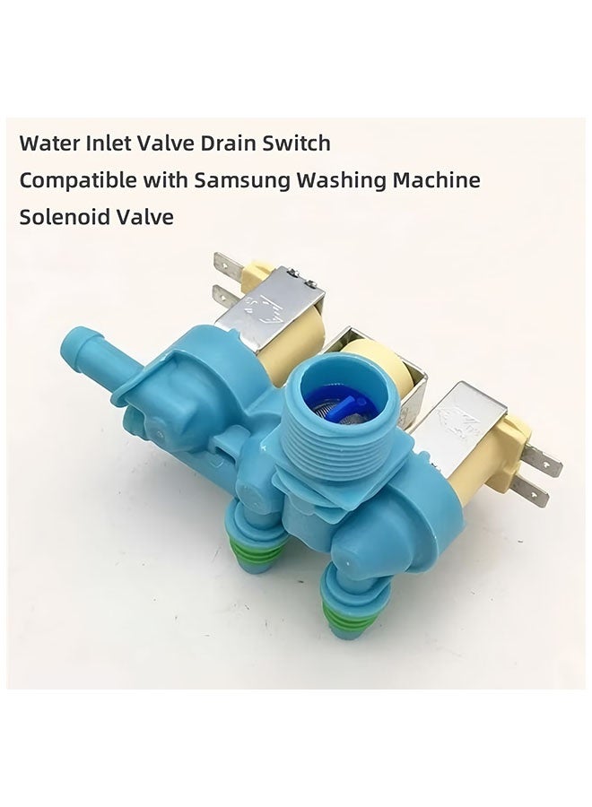 Ailily Water Inlet Valve Drain Switch XQB140-D88SC/DC62-00266E Compatible with Samsung Washing Machine Solenoid Valve - Image 2