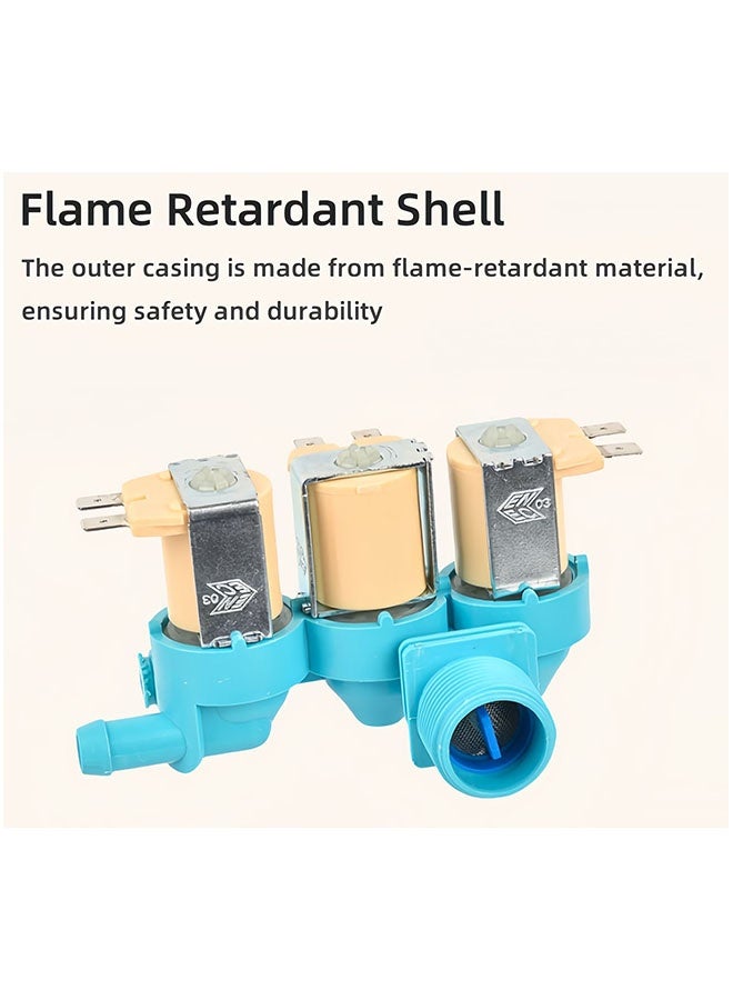 Ailily Water Inlet Valve Drain Switch XQB140-D88SC/DC62-00266E Compatible with Samsung Washing Machine Solenoid Valve - Image 5