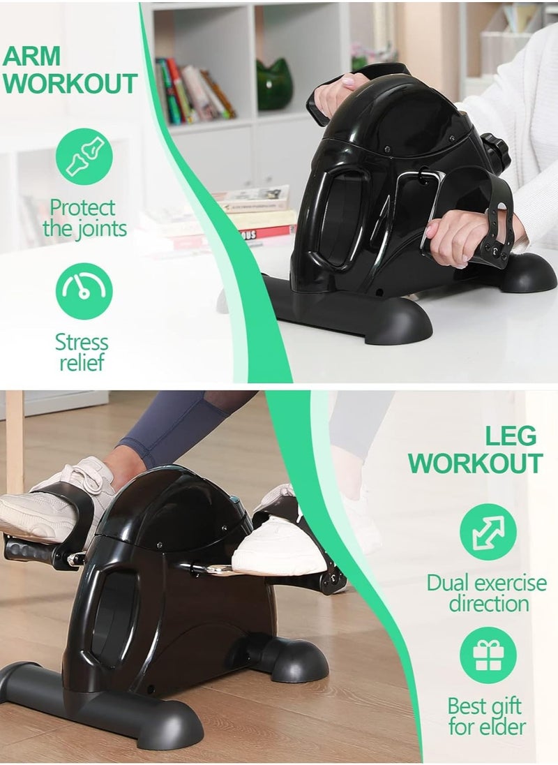 RUIYADA - Mini exercise bike under-counter bicycle pedal exerciser portable foot exerciser arm and leg vending machine with LCD display - Image 1