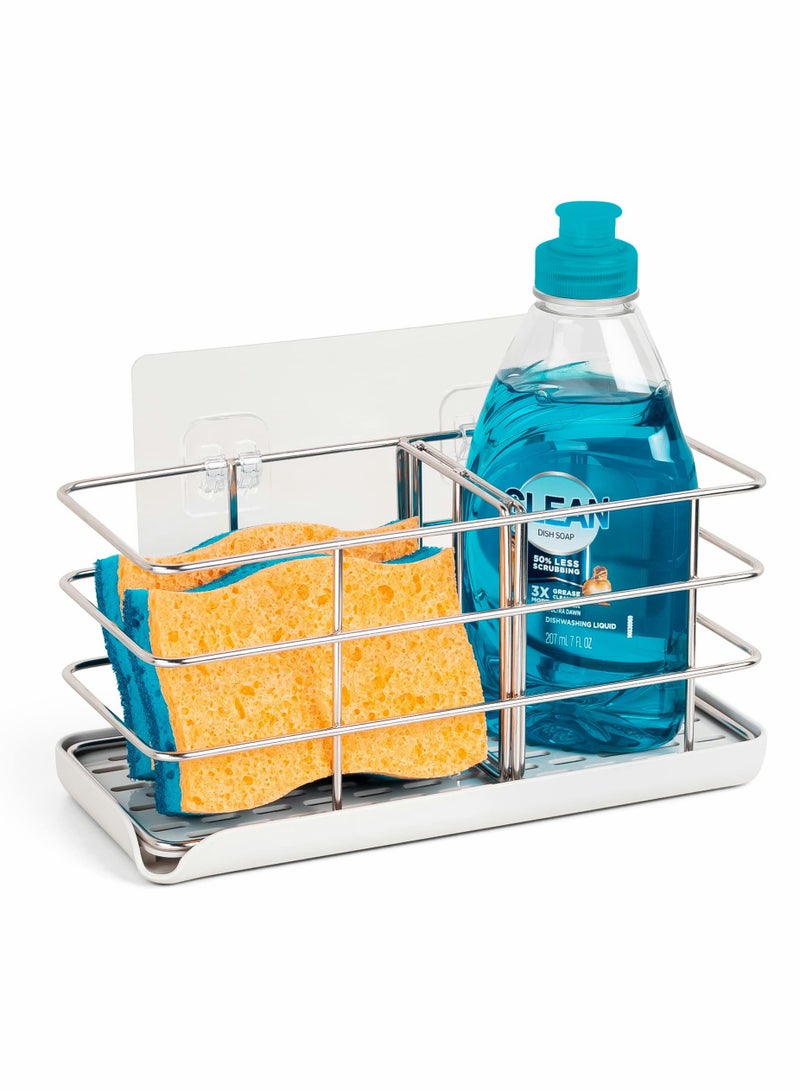 KASTWAVE Kitchen Sponge Holder, Kitchen Sink Organiser with Tray - Image 1