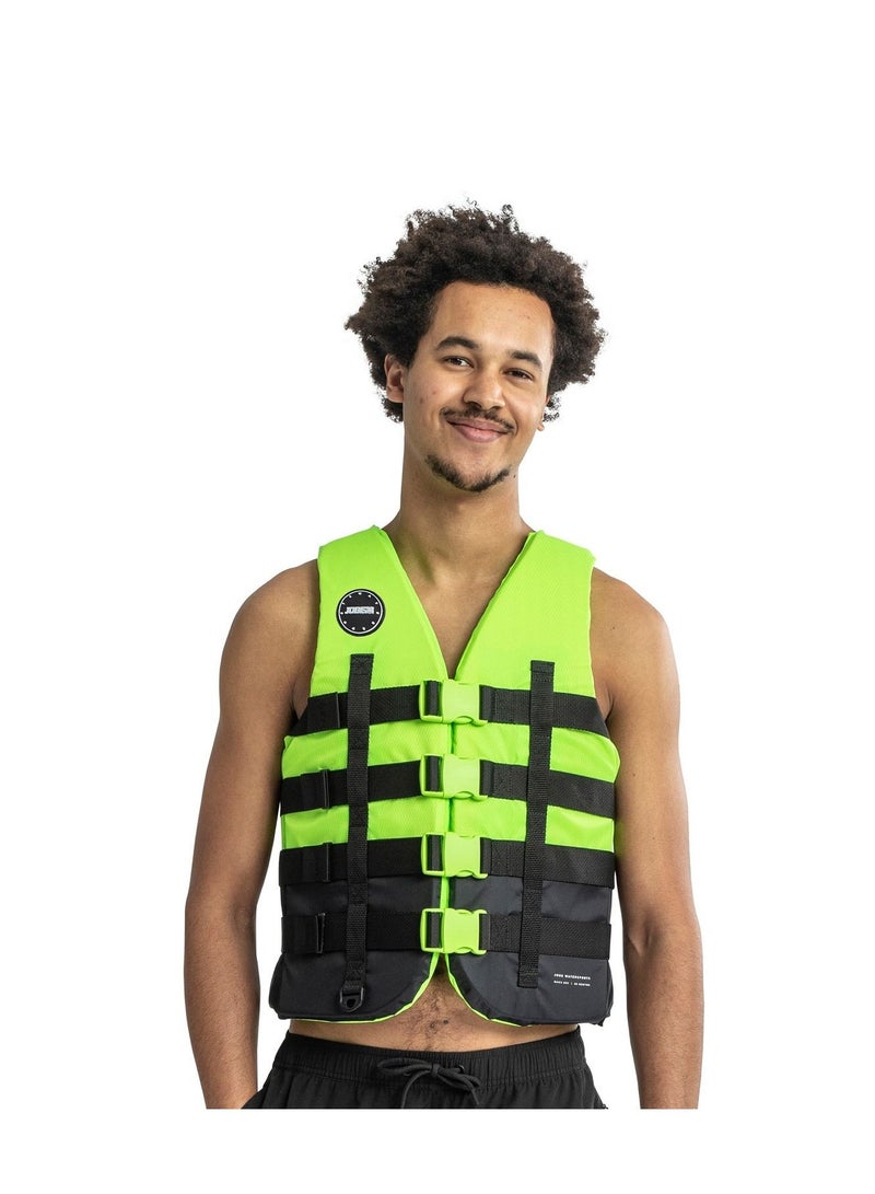 JOBE 4 Buckle Life Vest Lime Unisex Fit - Image 2