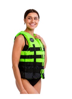 JOBE 4 Buckle Life Vest Lime Unisex Fit  - Image 3
