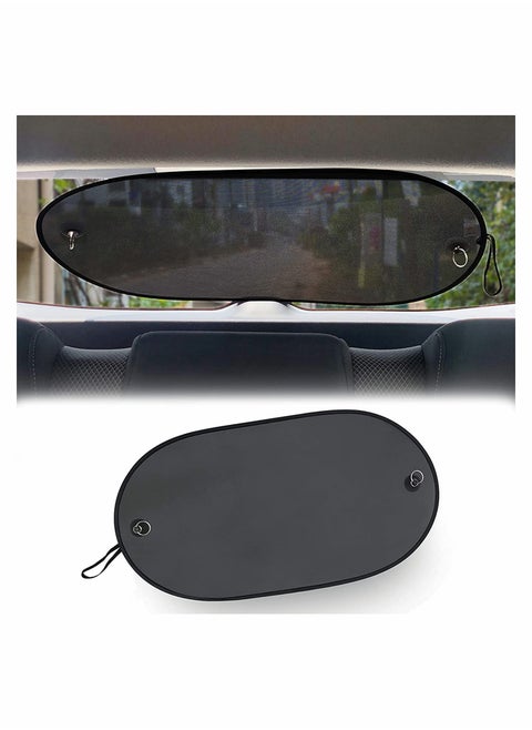 Car Window Shade Car Rear Windshield Sunshade, Screen Mesh Cover | Universal Mesh Back Window Visor with Suction Cup | UV/Sun/Glare Protection for Baby Fit for Car/SUV (40" x 20")