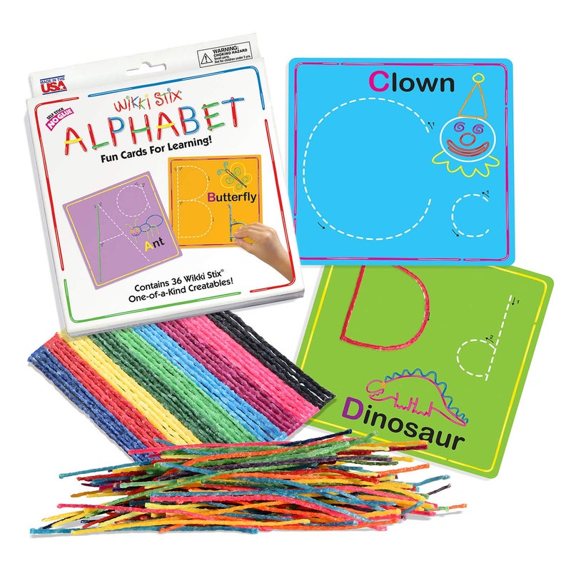 WikkiStix Wikki Stix Alphabet Fun Cards for Learning - Image 1